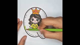 Learn by Coloring Alphabet with Linh | Color Letter Q is for Queen
