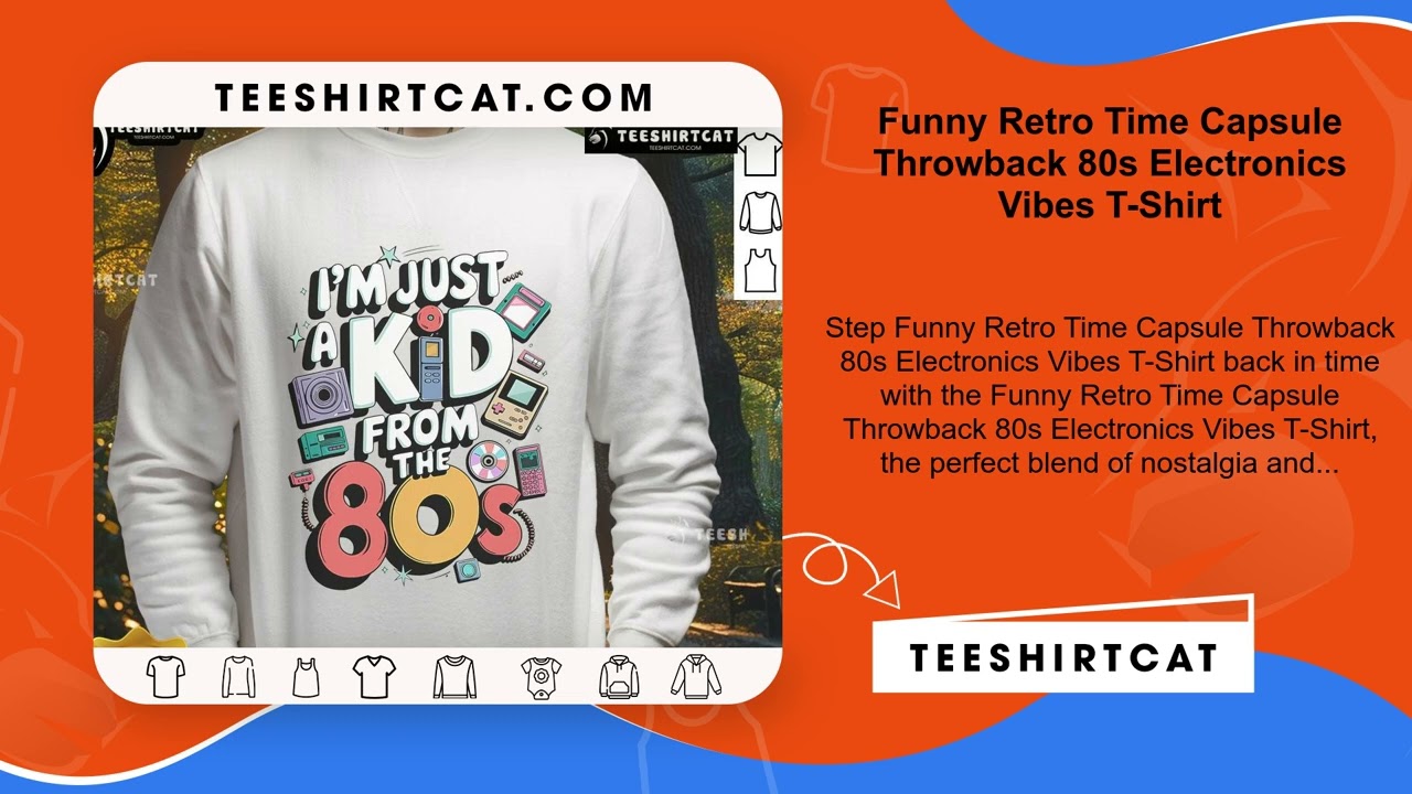 Funny Retro Time Capsule Throwback 80s Electronics Vibes T-Shirt
