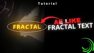 AE like fractal text effect on Alight motion