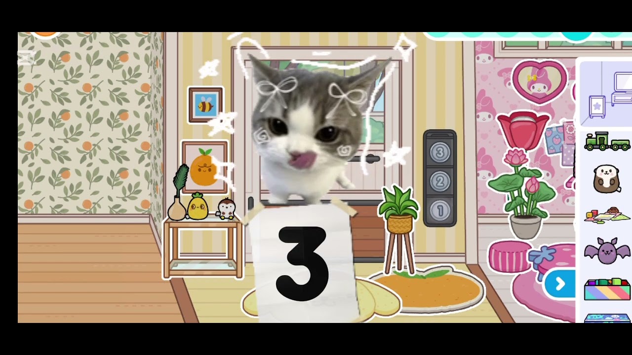 Toca boca spin the wheel sanrio house!!