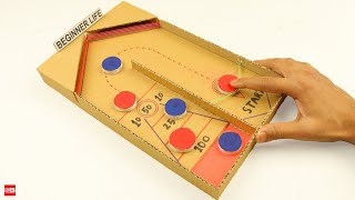 How to Make Desktop Shuffleboard Challenge from Cardboard