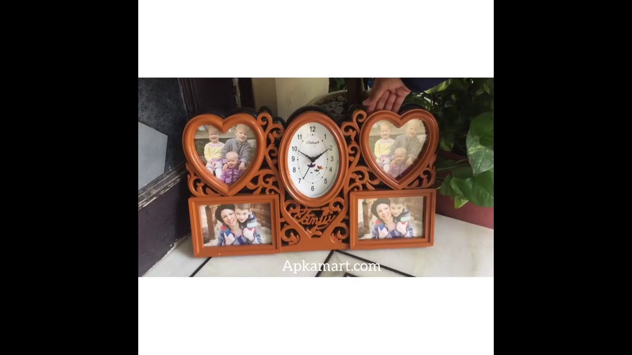 Photo Frame Wall Clock| Antique Clocks| Wedding Gifts Ideas| Clocks for Home| Wall Clock|Photo Frame
