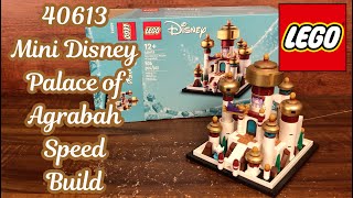 LEGO Disney 40613 Mini Disney Palace of Agrabah Aladdin Time-lapse Speed Build
