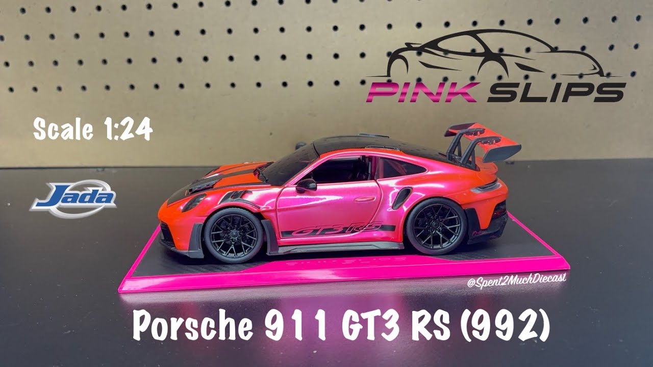 Porsche 911 GT3 RS (992) By Jada Pink Slips | Diecast Unboxing