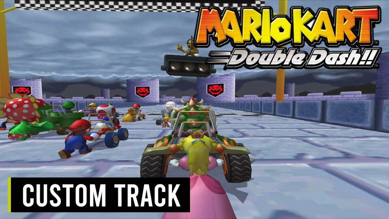Impressive GBA Bowser Castle 3 Custom Track in Mario Kart Double Dash