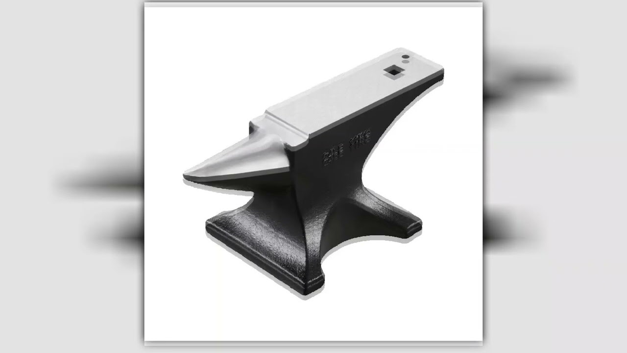 SucceBuy Single Horn Anvil Cast Steel Anvil High Hardness Rugged Round Horn Anvil for Blacksmiths S