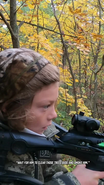 9yr old Theron shoots his first buck!! #shorts #deerhunting