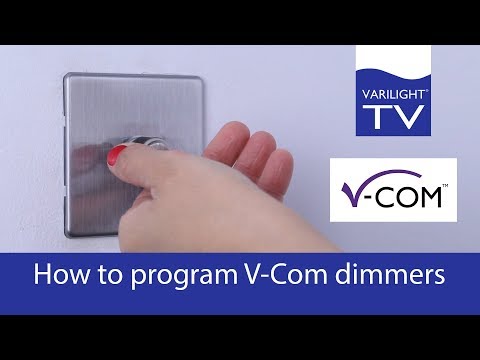 How to program Varilight V-Com dimmers