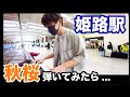 【ストピ】姫路駅で山口百恵さんの「秋桜」弾いてみた！【ストリートピアノ】:w32:h24