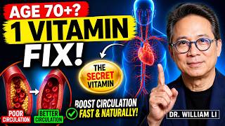 Age 70+  Boost Circulation FAST with This 1 Vitamin | Dr. William Li
