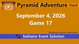 Pyramid Adventure Game #17 | September 4, 2026 Event | Hard