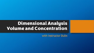 Dimensional Analysis | Volume Displacement & Mercury Concentration (ppb) Problems