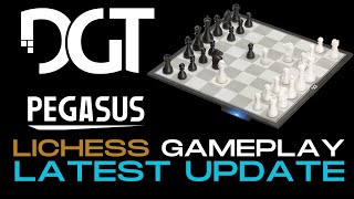 DGT Pegasus - Lichess gameplay w/ latest app version - 1.e4 ... 2.c3 Alapin with a surprise attack! screenshot 4