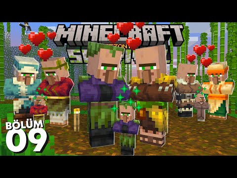 Tüm Minecraft Köylülerini Toplamak! - Minecraft Survival #9