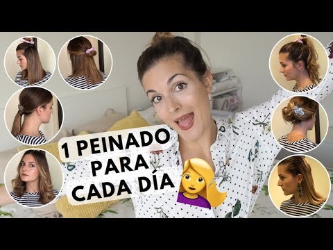 7 DIAS 7 PEINADOS FÁCILES Y RÁPIDOS MEDIA MELENA  Marilyns Closet   YouTube