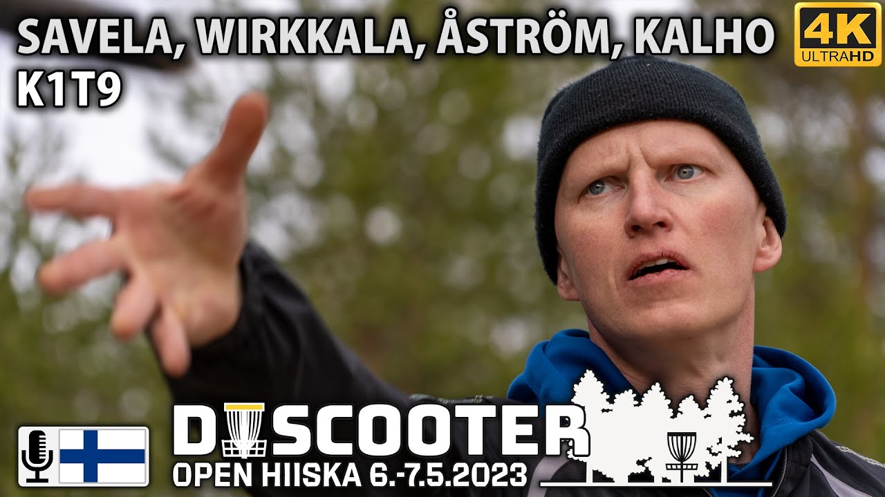 Discooter Open Hiiska 2023 K1T9 | Rauli Savela, Teemu Wirkkala, Samu Åström, Juuso Kalho | 4K 60fps