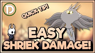 QUICK TIP! - HIT Absolute Radiance EASY with a shriek - Hollow Knight