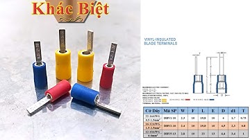 Đầu cos dẹp bọc nhựa cao cấp KST, cốt pin dẹt bằng đồng bấm nối dây điện