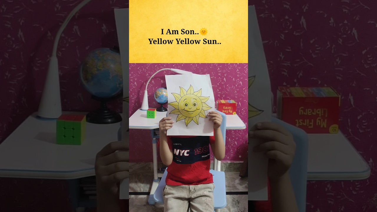 Yellow yellow Sun Rhyme For Kids 😎