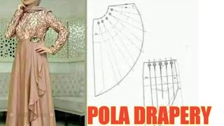 Download Lagu cara membuat Pola Rok Drapery ‼️ Draping Skirt | Part 2 MP3