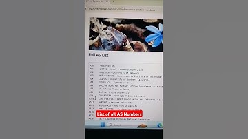 List of All Autonomous System Number ASN #networkengineerstuff #networking #autonomoussystems