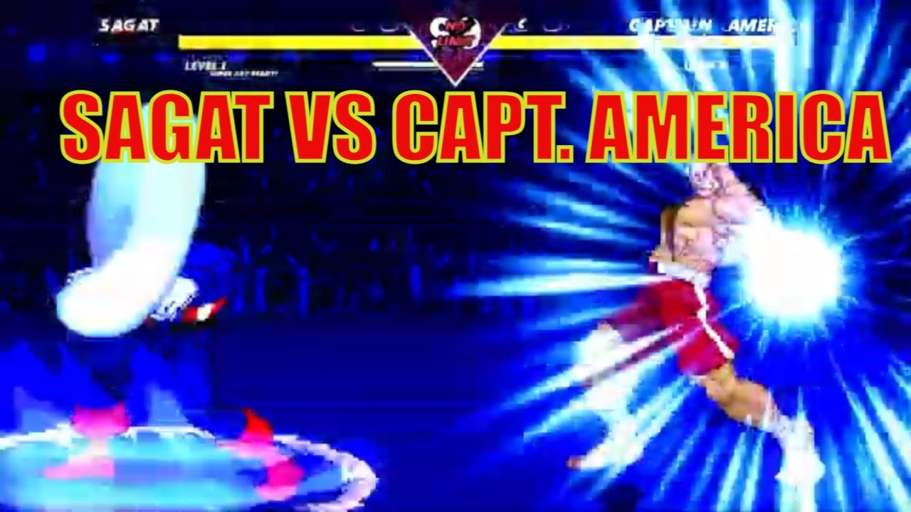 SAGAT VS CAPTAIN AMERICA | INSANELY EPIC M.U.G.E.N BATTLE
