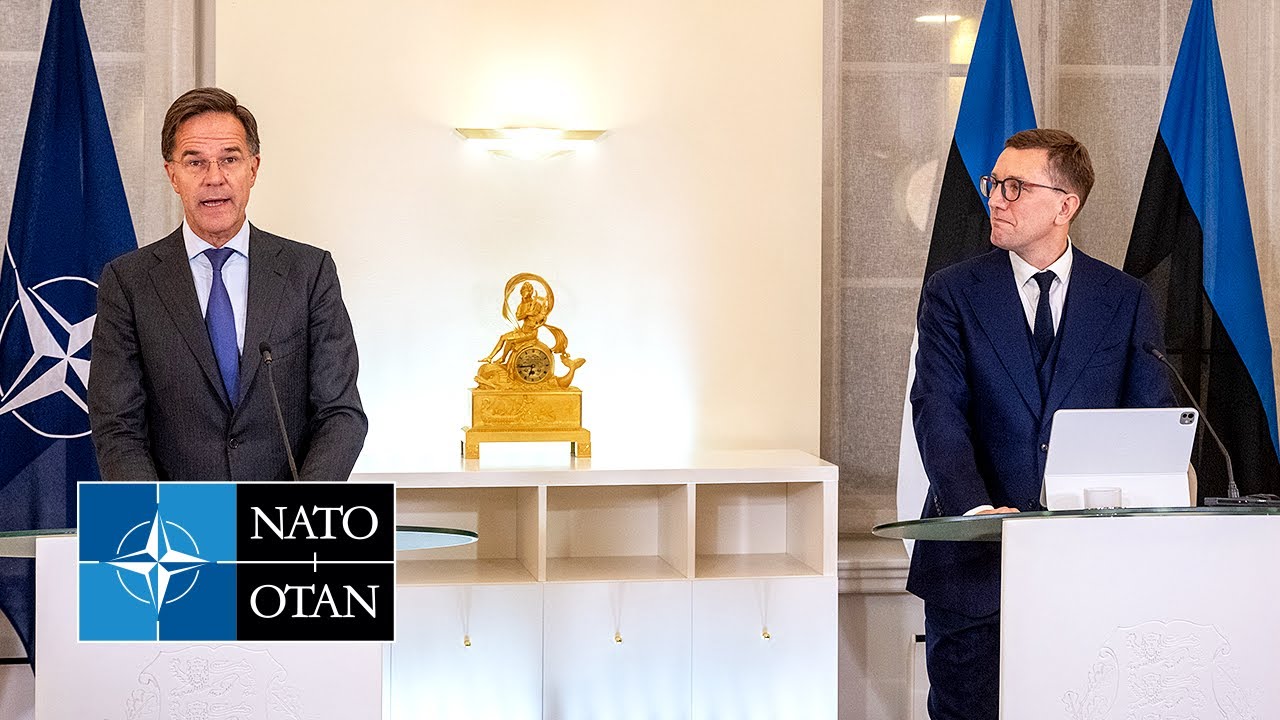 NATO Secretary General with the Prime Minister of Estonia 🇪🇪 Kristen ...