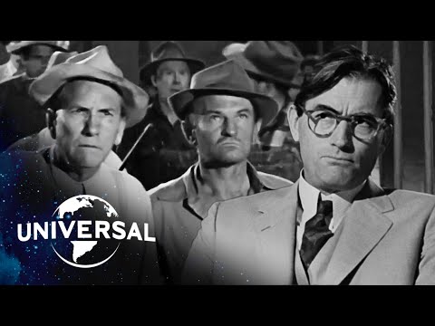 Atticus Finch Confronts A Mob Outside the Jailhouse