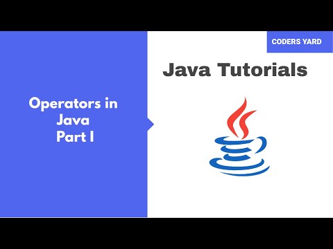 What is Operators in Java Part - I | Java Tutorials | Coders Yard