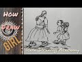 Step by step draw girl ranadrawingacademy