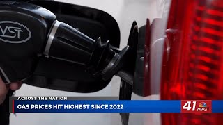 Gas prices rise as U.S.-Iran conflict disrupts global oil supply
