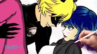 HOW TO DRAW MIRACULOUS FAN ART MARICHAT SHİP PART-1 / WİTH İPAD AIR 3 Resimi