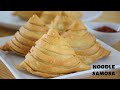 NOODLE SAMOSA | SCHEZWAN NOODLE SAMOSA | CHINESE NOODLE SAMOSA | LAYERED SAMOSA