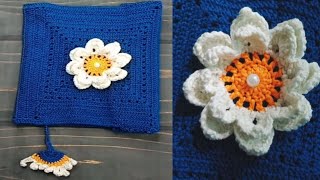 #Super Easy Crochet layer Flower,কুশিকাটার ফুল,কুরুশের ফুল