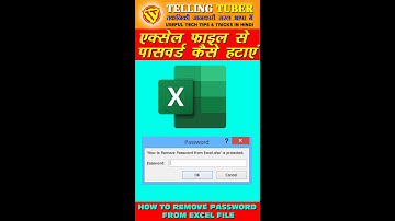 Remove Password from Excel Files | EASILY UNLOCK Protected Excel Sheets WITHOUT Password in Hindi