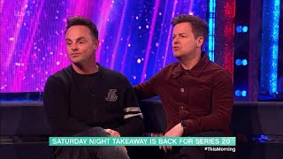 Ant & Dec Aka Ant Mcpartlin, Declan Donnelly Aka Pj & Duncan On This Morning 23.02.2024