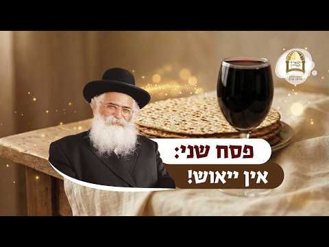 הרב יורם אברג'ל: פסח שני: אין ייאוש!