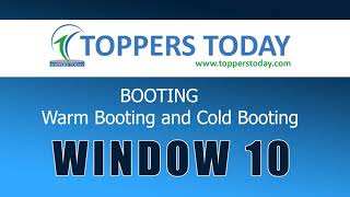 Booting process in computer