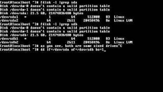Disk copy using dd