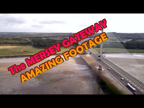 Mersey Gateway flight from Runcorn To Widnes and back.