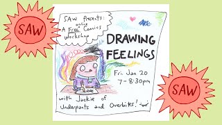 Drawing Feelings with Jackie Davis - SAW Free Friday Night Comics Workshop