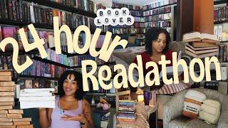 24 Hour Readathon Vlog | Trying to read all of the books I own