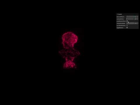 Web Interactive Particle Warp Simulation.