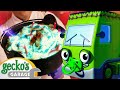 Halloween Ice Cream with Gecko &amp; Baby Truck 🎃👻 | Baby Truck | Gecko's Garage | Kids Songs