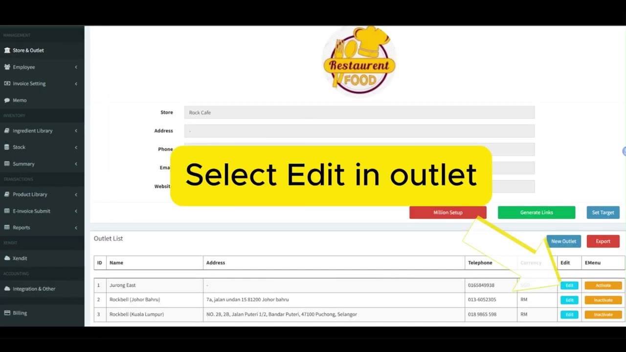 (E Invoice) Step 2 - Update Popcorn Backend English