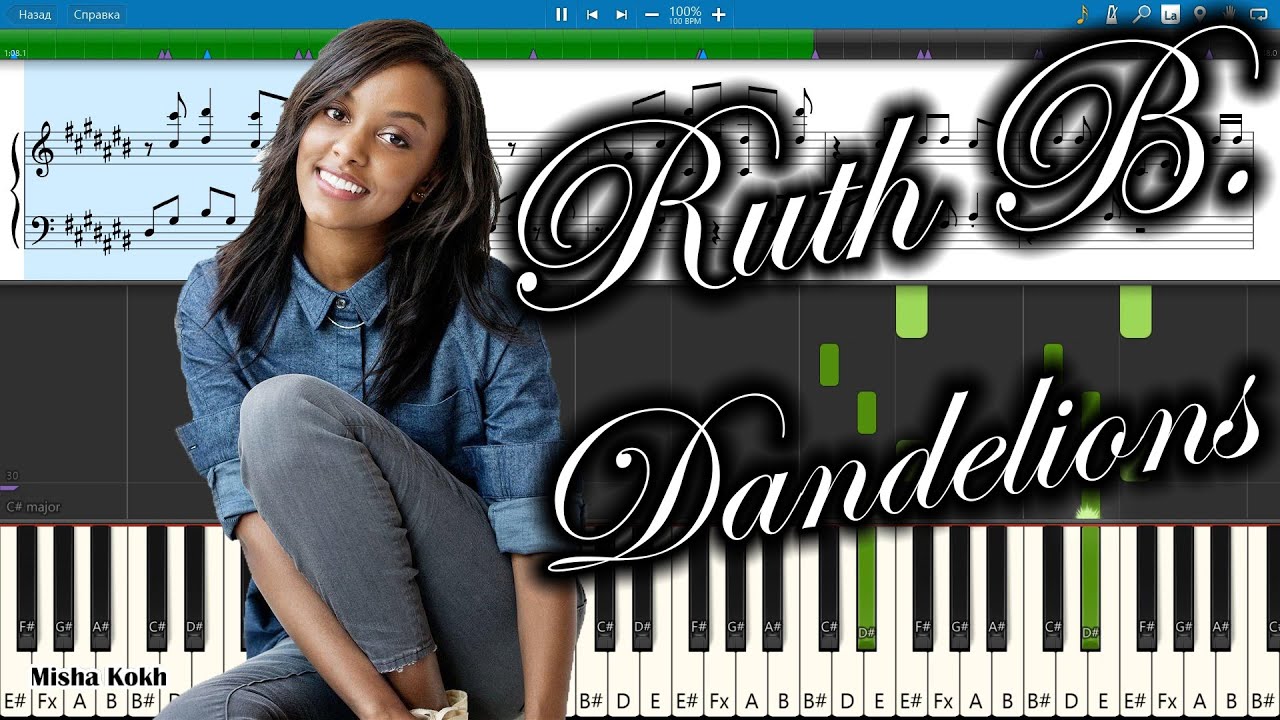 Ruth B Dandelions Piano Tutorial Sheets MIDI Synthesia YouTube ruth-b-dandelions-piano-tutorial-sheets-midi-synthesia-youtube