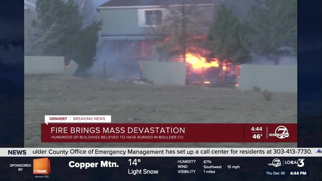 Video shows multiple homes catching fire just south of Superior