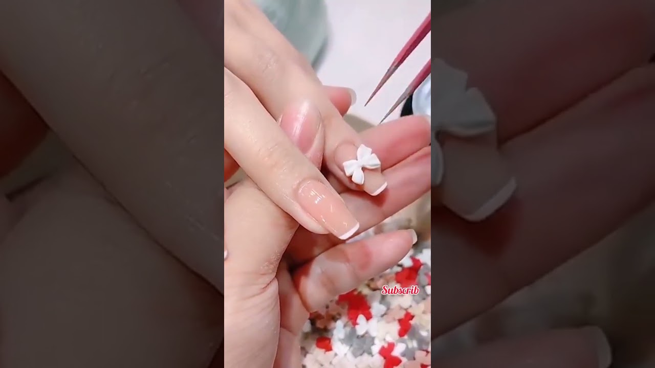 Butterfly Bow-knot Nail Art Stud Rhinestones Crystal, 3D Bow-knot Aurora Colorful Nail Charms