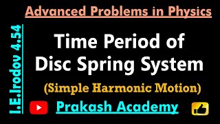 How to find time period for Disc spring system