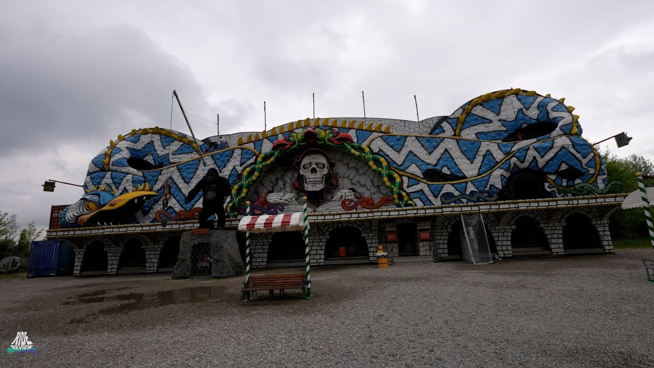 Die Ex Geisterschlange im Freizeitpark - Geisterbahn - POV - Skyline Park
